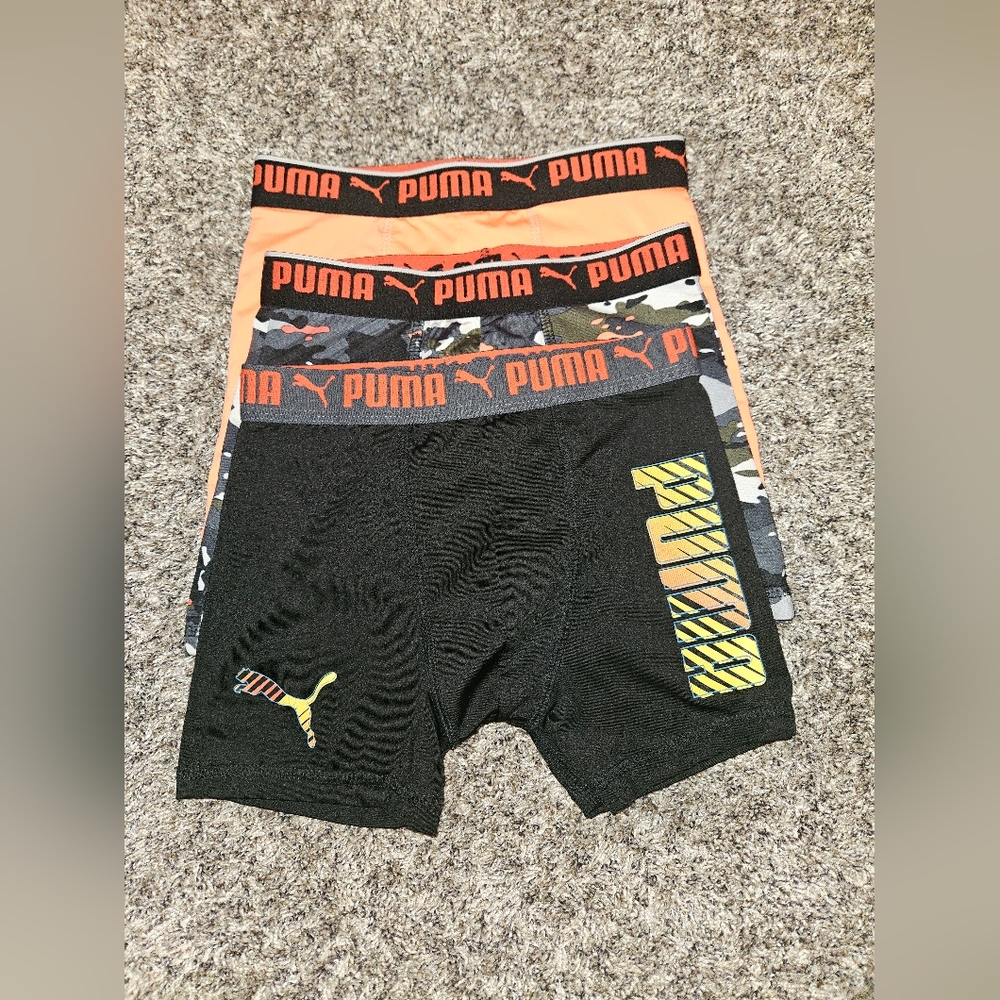 Boys Puma Boxer Brief Underwear NWOT Size M